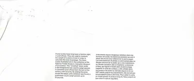 Wagi pocztowe — Muzeum Kanadyjskich Cywilizacji — Canada Post — Rewers
