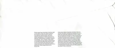 Balanas postais — Museu Canadense das Civilizações — Canada Post 1993 — Verso
