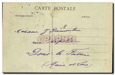 Angers - Zamek, Katedra Świętego Laud, rzeka Maine - Widok wykonany z samolotu - Visé, Nantes N° 356 — Rewers