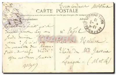 Angers - A Torre dos Ingleses — Coleção G. G. n° 346 — Verso