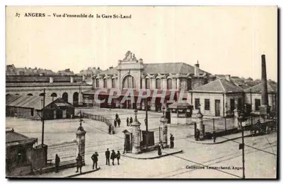 Angers — Vista geral da Estação Saint-Laud — Coleção Lemarchand, Angers