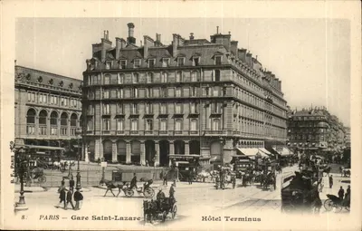 Paris — Gare Saint-Lazare — Hôtel Terminus — B.F. Paris 8