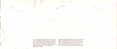 Navio de passageiros Empress of Japan — Canada Post — 1978 — Verso