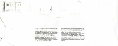 Balances postales — Musée canadien de la poste — éditeur non visible — Verso