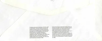 Wagi pocztowe — Narodowy Muzeum Cywilizacji — Kanada 39 — Rewers