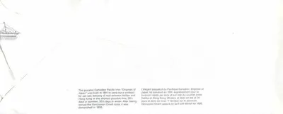 The Empress of Japan — Pacific Steamship — Publisher Canada Post — Back
