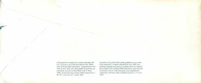 S.S. Canadian — primeiro navio a vapor da Royal Mail Steamers — editor Canada Post — Verso