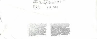 Postwegen — Canada Museum of Civilization — uitgever: Canada Post — Achterkant