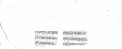 Balanzas postales — Museo Canadiense de Correos — 22 de abril de 1991 — Reverso