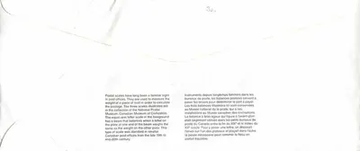 Postbalansen — Canadese Museum voor de Cultuur — Canada 40 — Achterkant