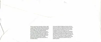 Bilance postali — Museo canadese delle poste — Canada — Verso
