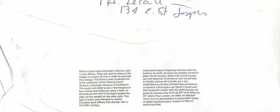 Bilance pocztowe kanadyjskie — Narodowy Muzeum Poczty — Kanada 40 — Rewers