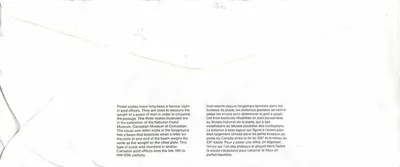 Balancinhas postais — Museu Canadense das Civilizações — editor não visível — Verso