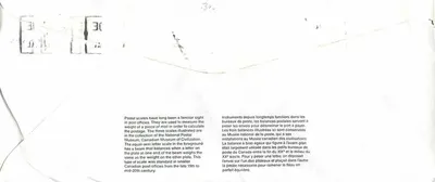 Bilance postali — Museo canadense delle civiltà — Canada — Verso