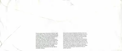 Wagi pocztowe — Muzeum Kanadyjskiej Cywilizacji — Kanada 40 — Rewers