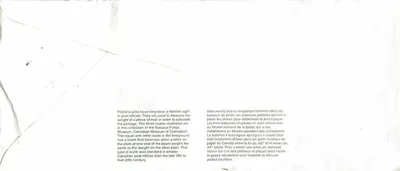 Balancinhas postais — Museu Canadense da Civilização — Canadá 40 — Verso