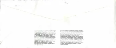 Bilance postali — Museo canadense della civiltà — Canada — Verso