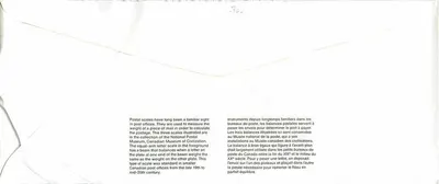 Wagi pocztowe — Kanadyjski Muzeum Cywilizacji — Kanada — Rewers