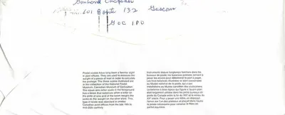 Balancinhas postais — Museu Canadense da Civilização — Canada Post — Verso