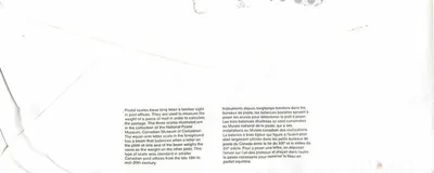 Balancinhas postais — Museu Nacional dos Correios — Canadá — 1991 — Verso