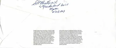 Postwegen — Canada Museum of Civilization — Canada 40 — Achterkant