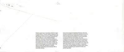 Bilance postali — Museo nazionale delle poste — Canada — Verso