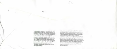 Balancinhas postais — Museu Canadense dos Correios — Postes Canada — Verso