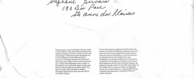 Postwegen — Nationaal museum van beschavingen — Canada — Achterkant
