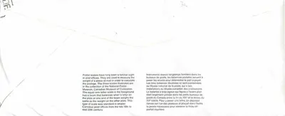 Wagi pocztowe — Muzeum Kanadyjskiej Cywilizacji — Kanada 40 — Rewers