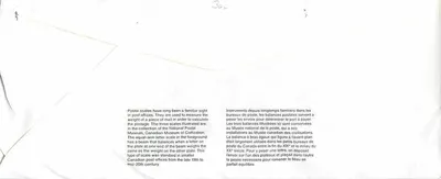 Balancinhas postais — Museu Canadense das Civilizações — Canadá 40 — Verso