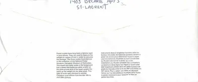 Balancinhas postais — Museu Canadense da Civilização — Postes Canada — Verso