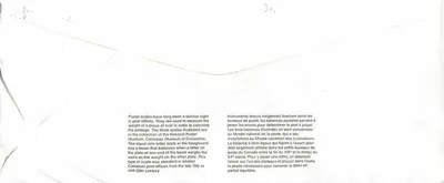 Wagi pocztowe — Muzeum Kanadyjskiej Cywilizacji — Wydawca: Postes Canada, numer serii 40 — Rewers