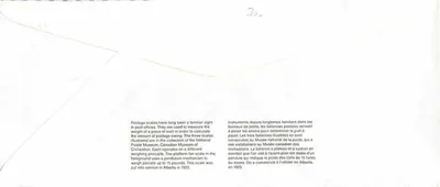 Bilance postali — Museo canadense delle poste — editore non visibile — Verso