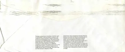 Bilance postali — Museo canadense della civiltà — editore non visibile — Verso