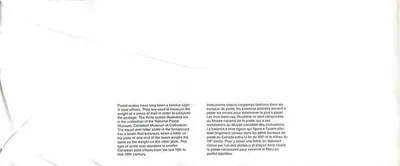 Bilance postali — Museo canadense della civiltà — Canada 1992 — Verso