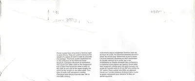 Bilance postali — Museo canadense della civiltà — Canada — Verso
