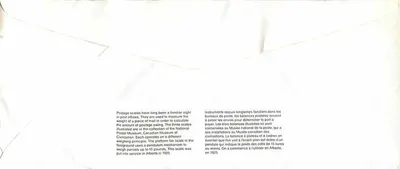 Bilance postali — Museo canadense delle poste — editore non visibile — Verso