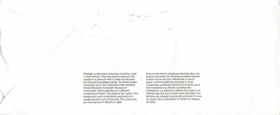 Bilance postali — Museo canadense delle civiltà — GAYTON — Verso
