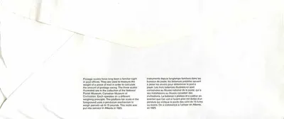 Bilance postali — Museo canadense delle civiltà — editore non visibile — Verso