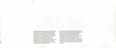 Wagi pocztowe — Muzeum Kanadyjskiej Cywilizacji — Wydawca Dayton — Rewers