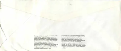 Bilance postali — Museo canadense delle civiltà — Canada 39 — Verso