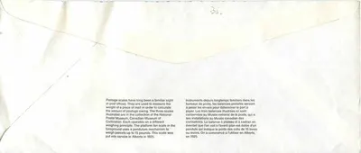 Wagi pocztowe — Muzeum Kanadyjskich Cywilizacji — Wydawca: Canada Post — Rewers