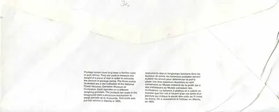 Bilance postali — Museo canadense delle poste — Canada 39 — Verso