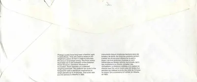 Balancin postal — Museu Canadense dos Correios — Editor: Canadian Postal Museum — Verso