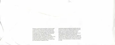 Postal Scales — Canadian Museum of Civilization — Publisher CG DAYTON, series number 39 — Back