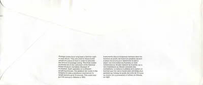 Bilance postali — Museo nazionale delle poste — Editore: Dation — Verso