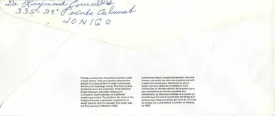 Bilance postali — Museo canadense della civiltà — editore Canada Post — Verso