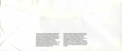 Balancinhas postais — Museu Canadense das Civilizações — editor Dayton — Verso