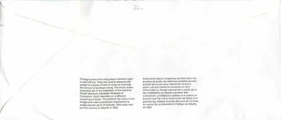 Balanzas postales — Museo canadiense de la civilización — Canadá 39 — Reverso