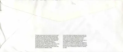 Balancinhas postais — Museu Nacional das Correios — Canadá 39 — Verso